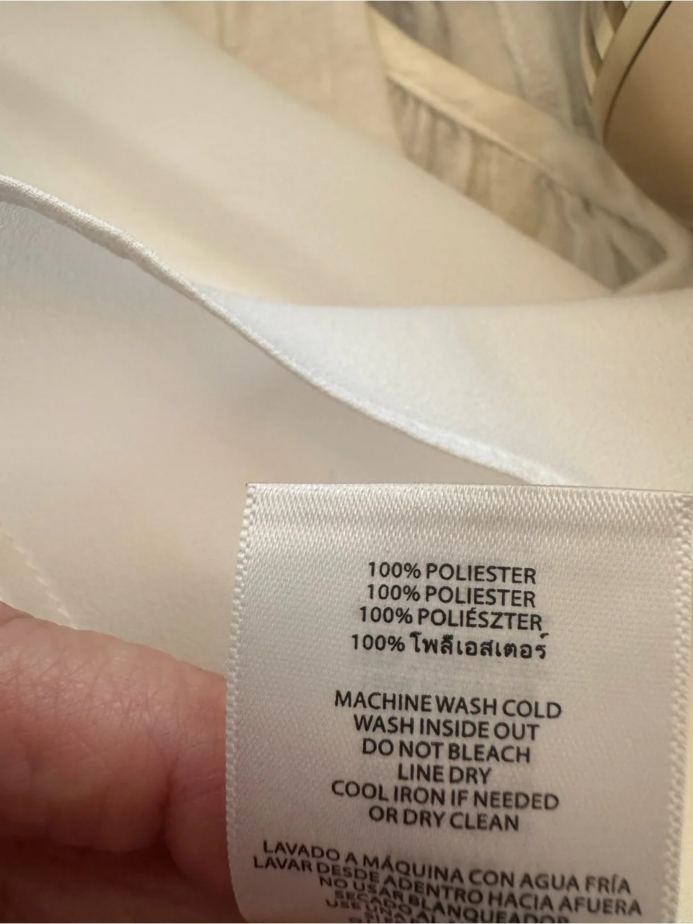 Michael Kors Cream Short-Sleeve Zip-Front Blouse